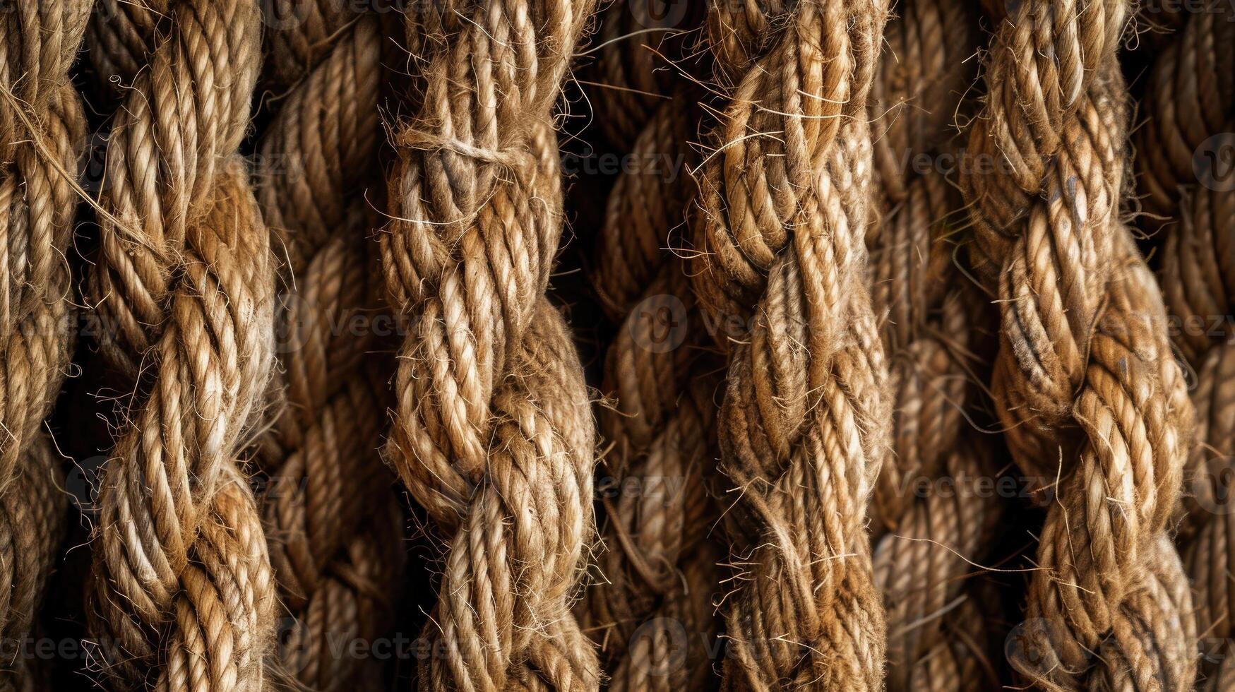 AI generated Thin rope texture design for business cards, flyers, tiles, and textile printing. Ai Generated. photo