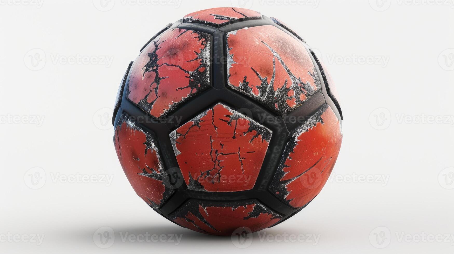 AI generated Explore the intricacy of a 3D rendered soccer ball, where cutting-edge technology meets the world's most beloved sport. Ai Generated. photo