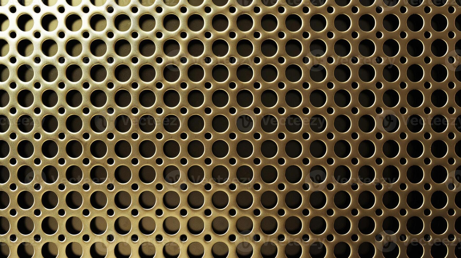 AI generated Shiny gold geometric metal texture adds elegance and sophistication, Ai Generated. photo