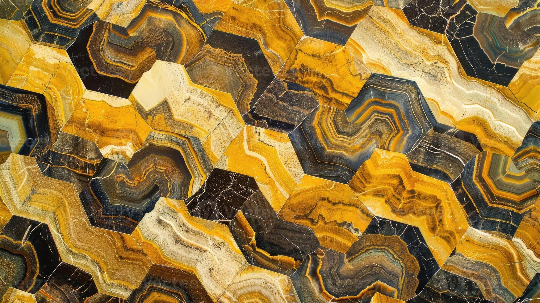 AI generated Hexagon pattern elegantly arranged side by side, Ai Generated. photo