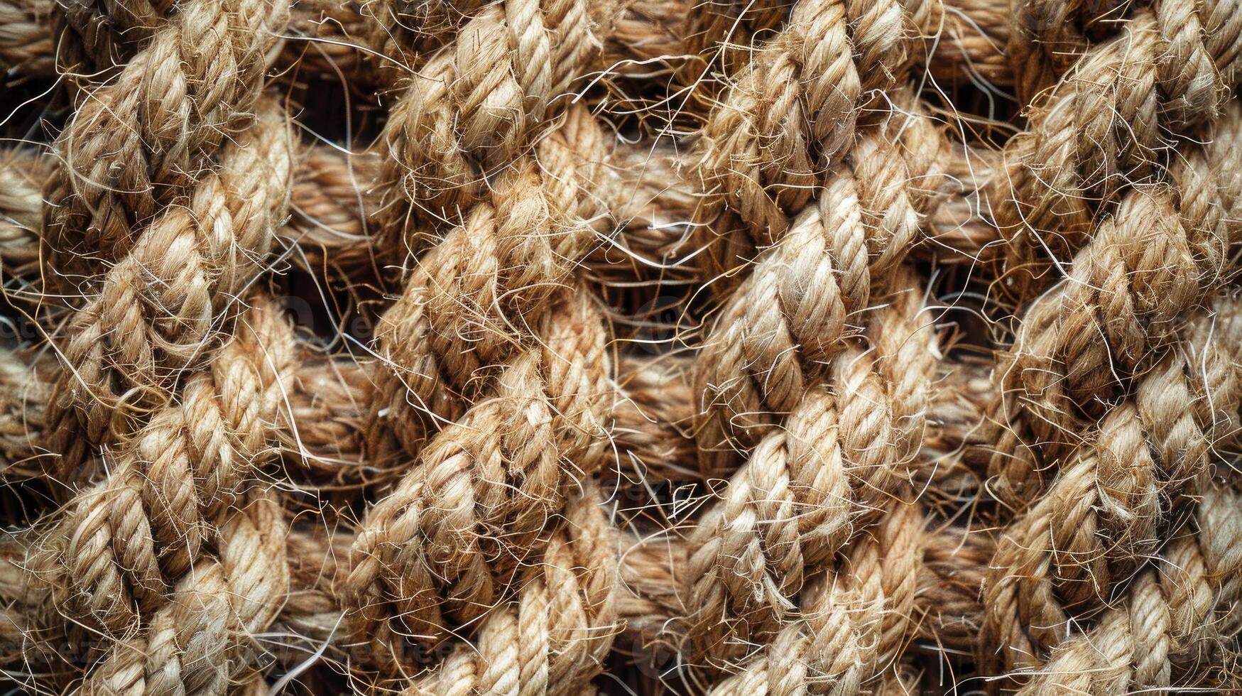 AI generated Thin rope texture design for business cards, flyers, tiles, and textile printing. Ai Generated. photo