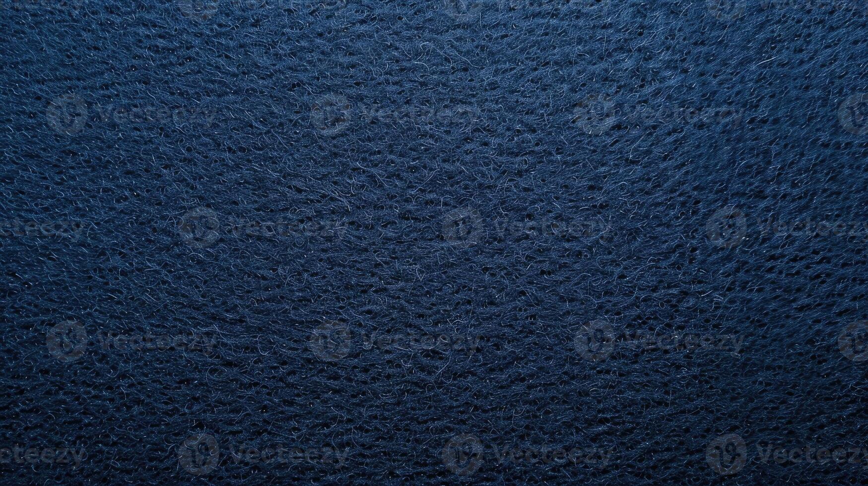 AI generated Subdued elegance in an abstract navy blue blank felt textile fabric texture background, Ai Generated. photo