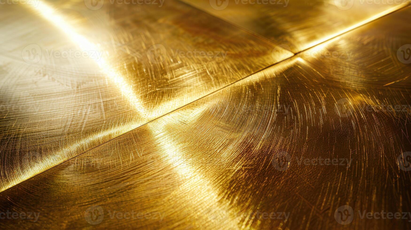 ai generado brillante oro geométrico metal textura agrega elegancia y sofisticación, ai generado. foto