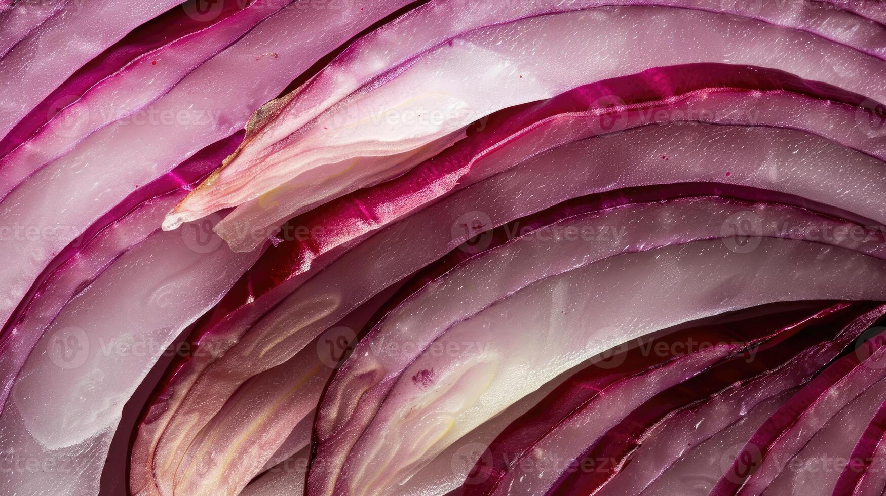 AI generated Backlit red onion skin reveals intricate lines and natural patterns, Ai Generated. photo