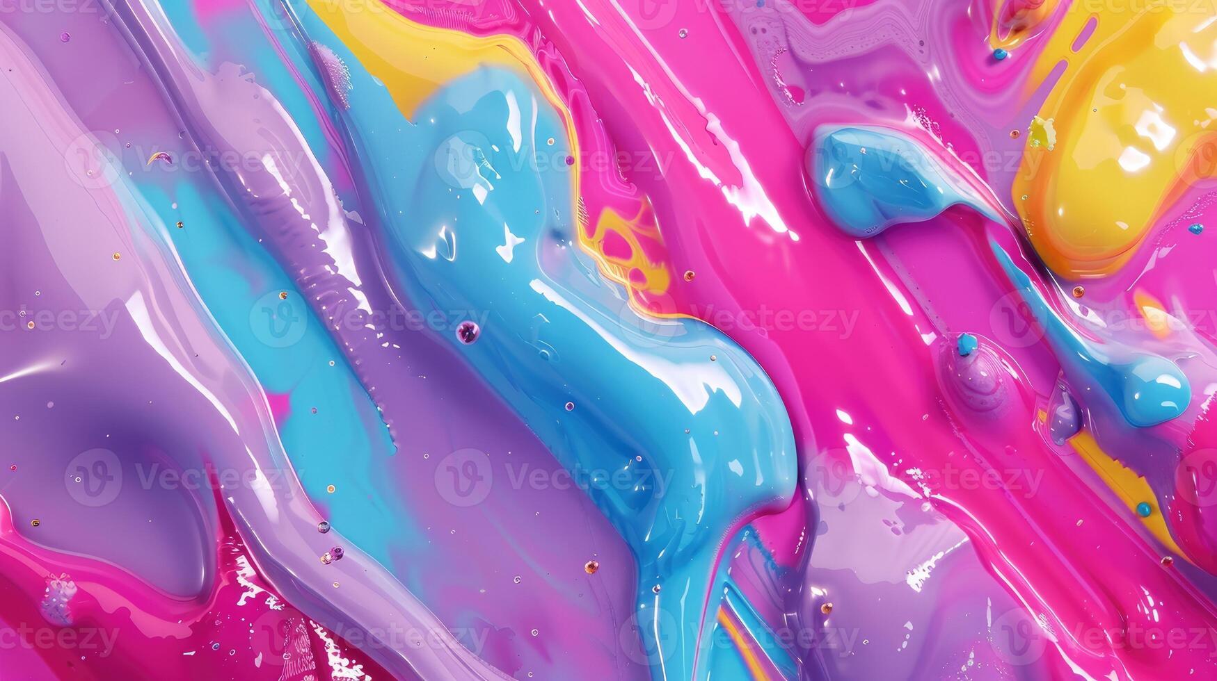 AI generated Mesmerizing 3D liquid color backgrounds swirl with vibrant hues, Ai Generated. photo