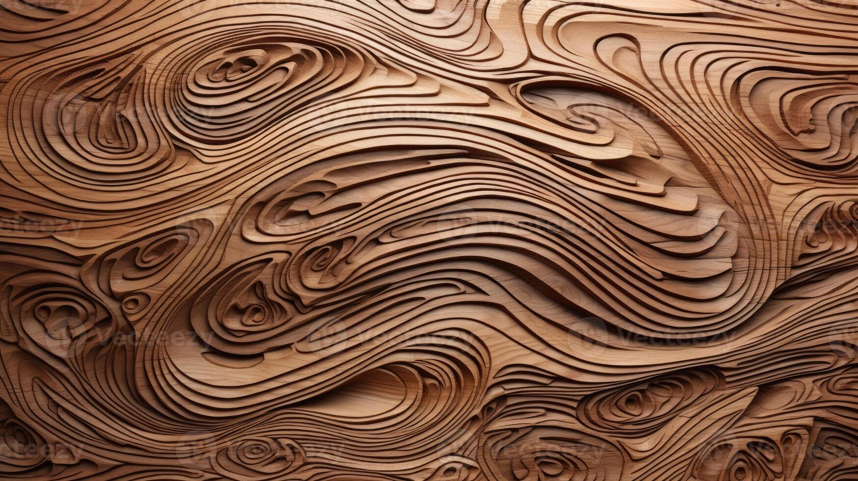 AI generated Delve into the organic warmth of a wooden cut texture. Ai Generated photo