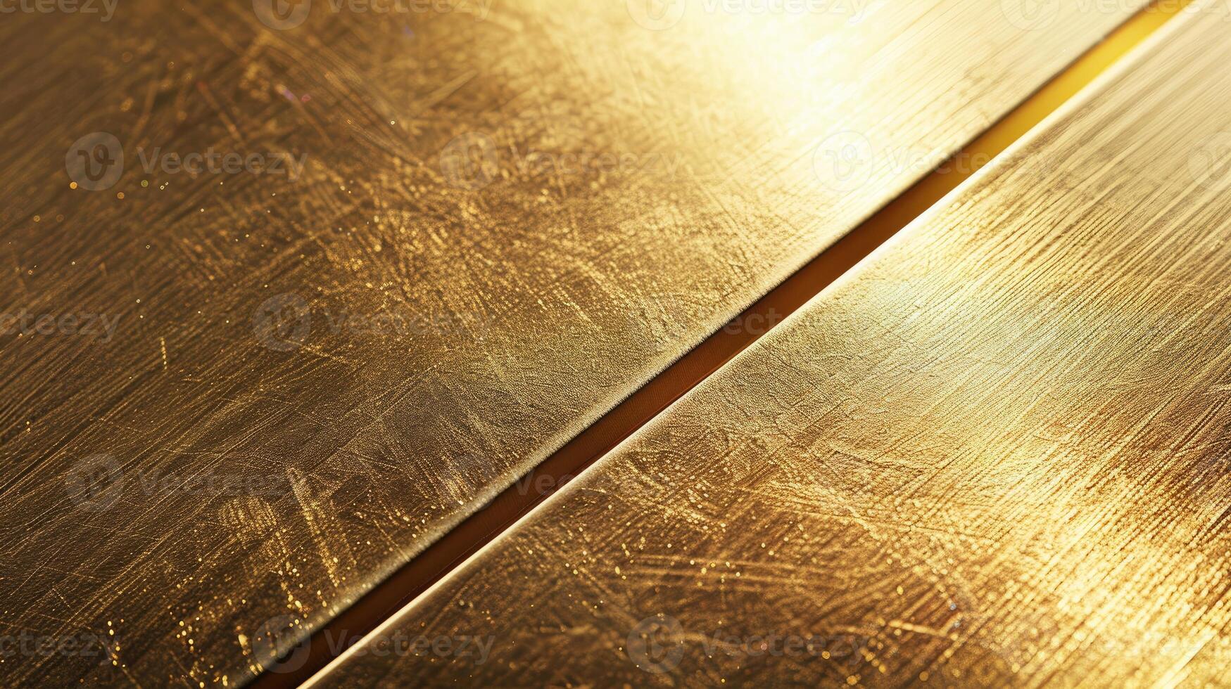 AI generated Shiny gold geometric metal texture adds elegance and sophistication, Ai Generated. photo