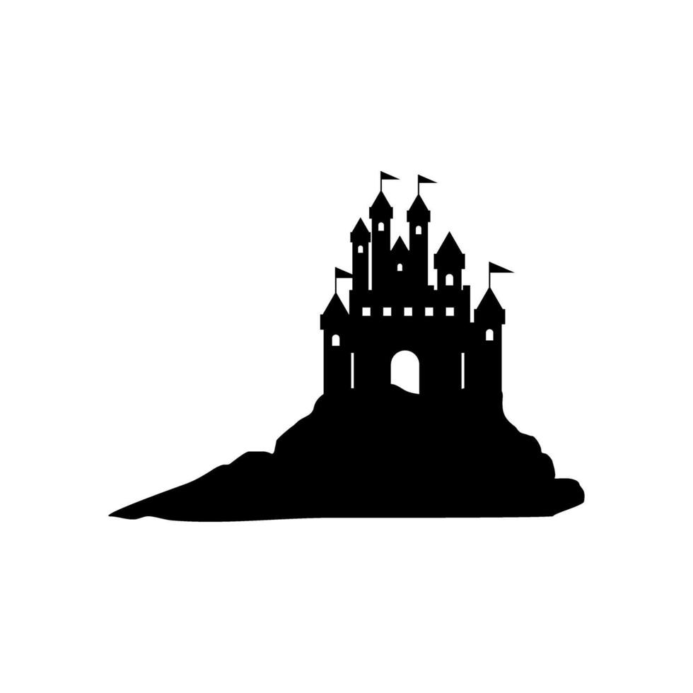 Castle icon vector. Fortress illustration sign. Stronghold symbol. tower logo. vector