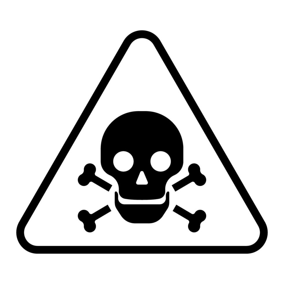 Toxic icon vector. Radioactive waste illustration sign. poison symbol. vector