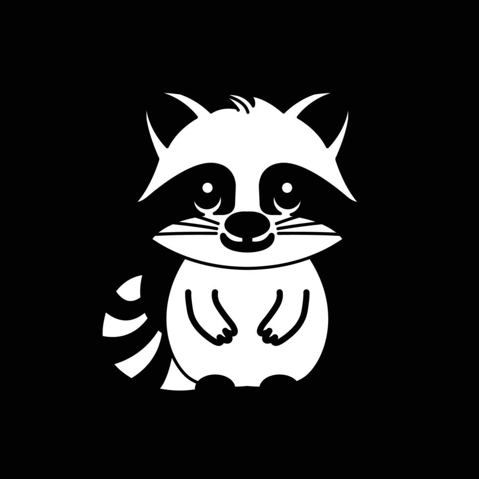 cartoon black and white cat vector