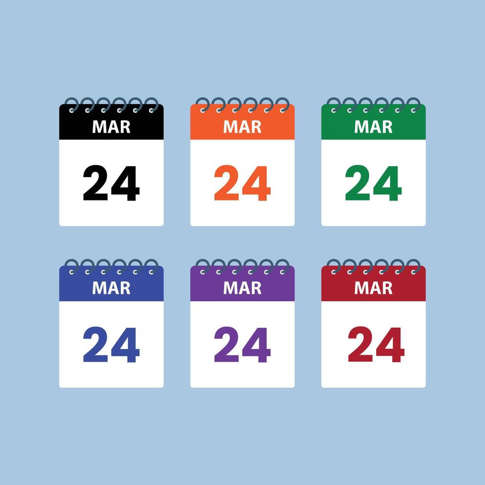marzo 1 calendario recordatorio. Primero marzo fecha mes calendario icono diseño modelo. vector