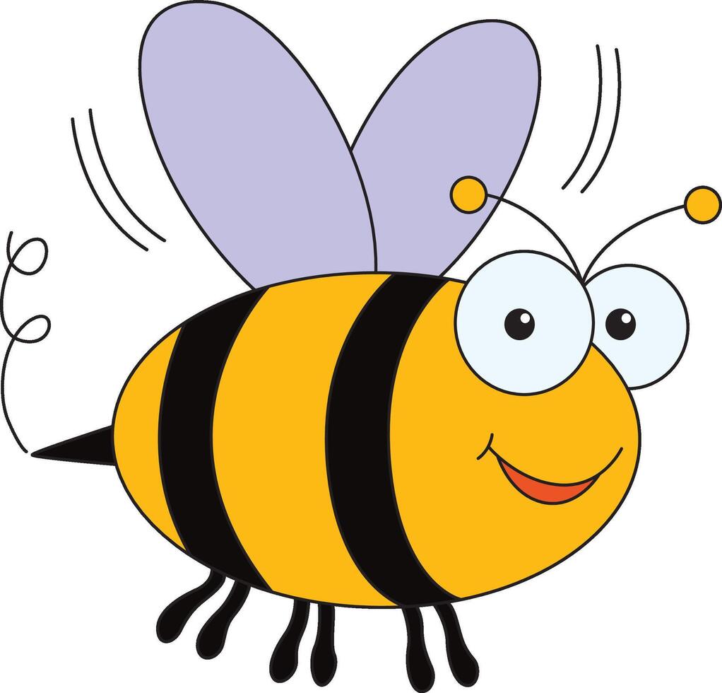 bee isolated on a white background vector