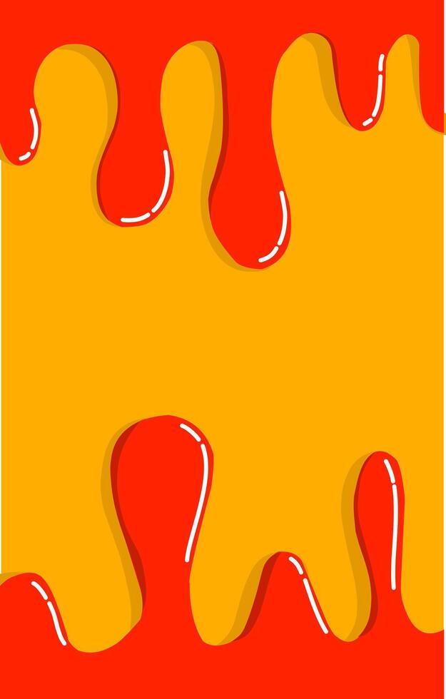 Portrait wallpaper of melting sauce with cheese background vector