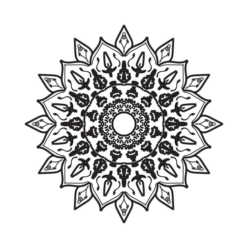 Mandalas for coloring book. Decorative round ornaments. vector