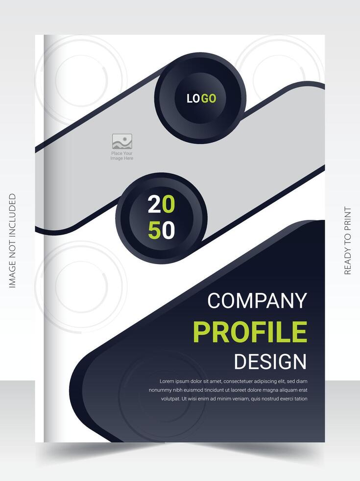 Business book cover Corporate Flyer design template vector