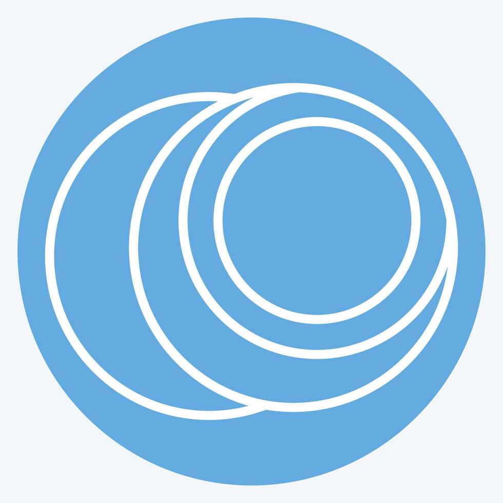 Icon Coconut 2. related to Milk and Drink symbol. blue eyes style. simple design editable. simple illustration vector