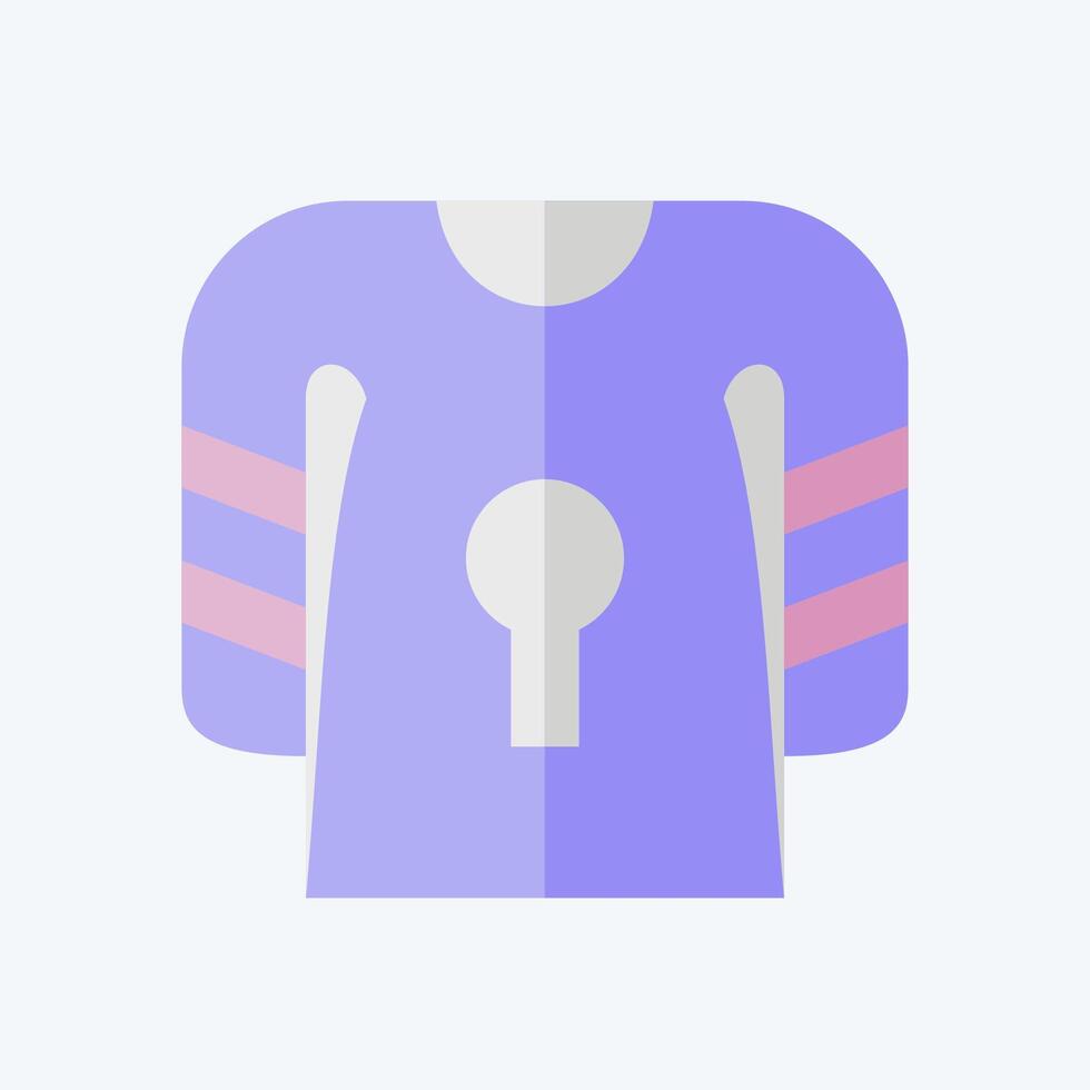 Icon Uniform. related to Hockey Sports symbol. flat style. simple design editable vector