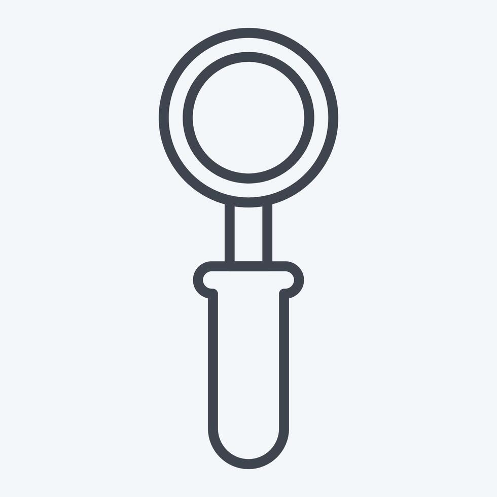 Icon Scoop. related to Milk and Drink symbol. line style. simple design editable. simple illustration vector