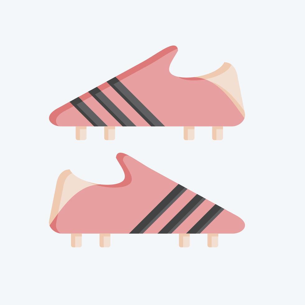 Icon Cleats. related to Hockey Sports symbol. flat style. simple design editable vector