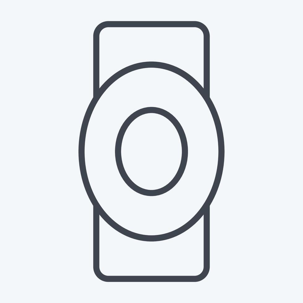 Icon Elbow Protector. related to Hockey Sports symbol. line style. simple design editable vector