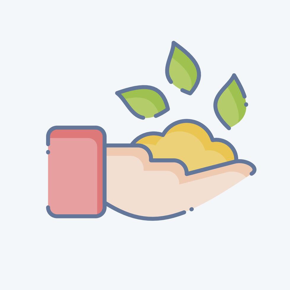 Icon Plant Care. related to Ecology symbol. doodle style. simple design editable. simple illustration vector