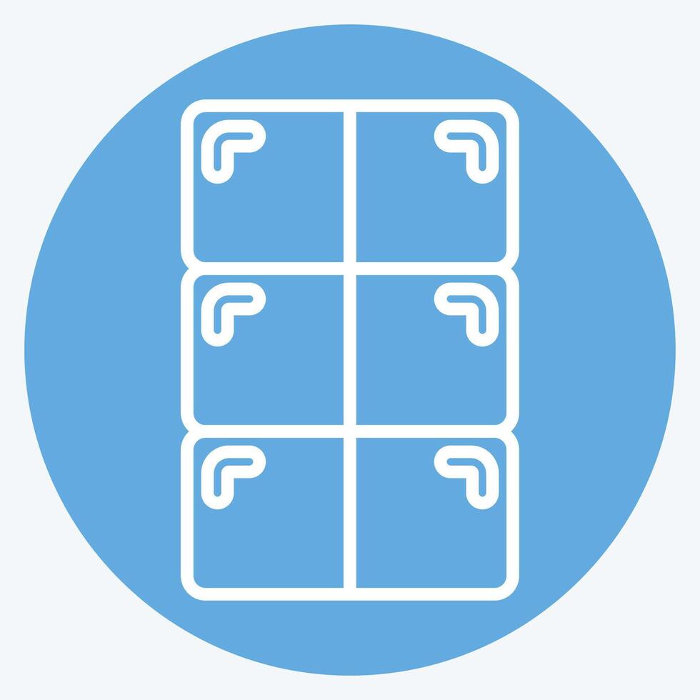 Icon Chocolate. related to Milk and Drink symbol. blue eyes style. simple design editable. simple illustration vector