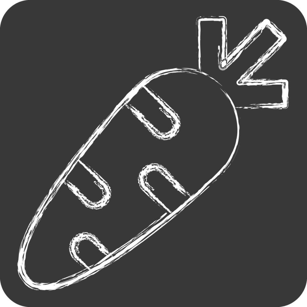 Icon Healthy Food. related to Milk and Drink symbol. chalk Style. simple design editable. simple illustration vector