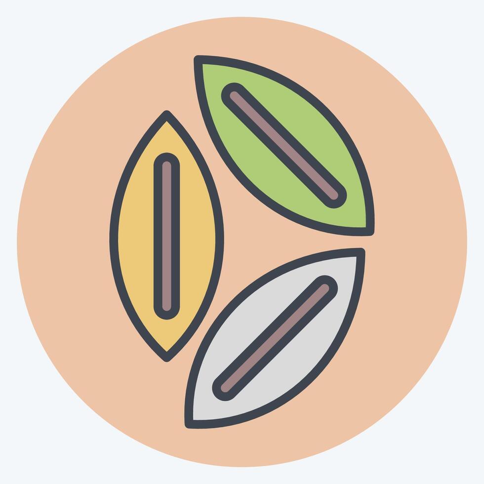 Icon Cumin. related to Spice symbol. flat style. simple design editable. simple illustration vector