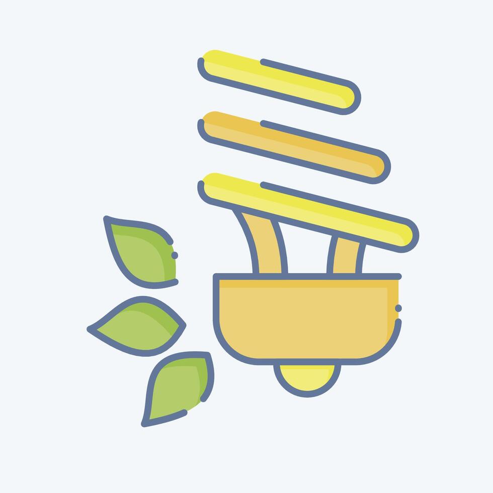 Icon Icon Green Energy. related to Ecology symbol. doodle style. simple design editable. simple illustration vector