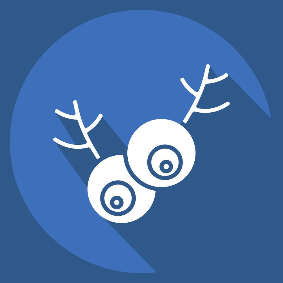 Icon Juniper. related to Spice symbol. long shadow style. simple design editable. simple illustration vector
