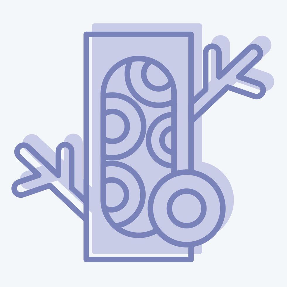 Icon Blood Cell. related to Human Organ symbol. two tone style. simple design editable. simple illustration vector