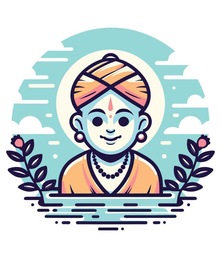 Mahavir swami Jayanti social media template vector