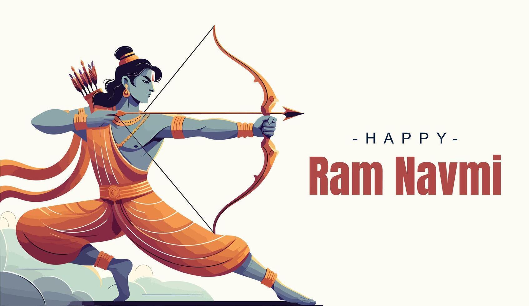 RAM navami social medios de comunicación modelo vector