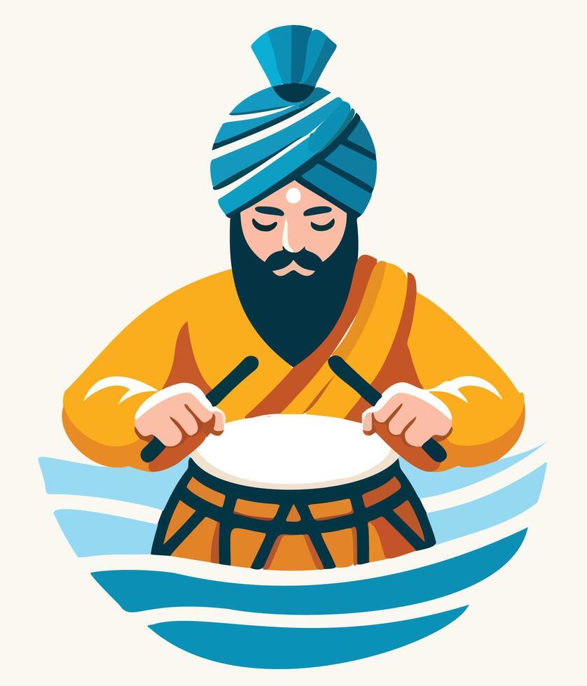 Baisakhi festival social media template vector