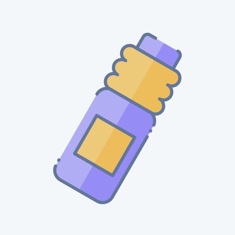 Icon Bottle. related to Hockey Sports symbol. doodle style. simple design editable vector