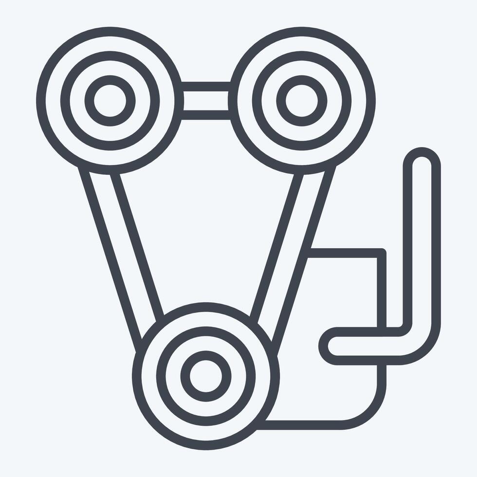 Icon Engine. related to Garage symbol. line style. simple design editable. simple illustration vector