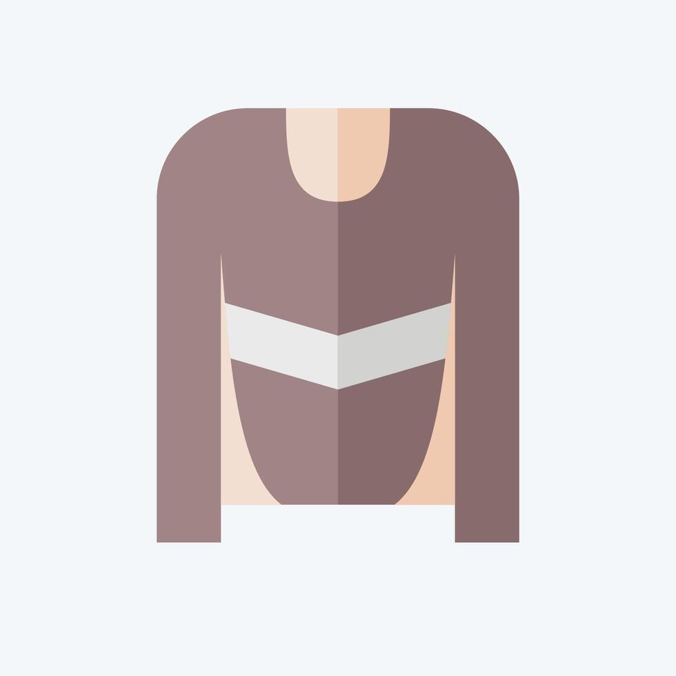 icono hockey jersey. relacionado a hockey Deportes símbolo. plano estilo. sencillo diseño editable vector