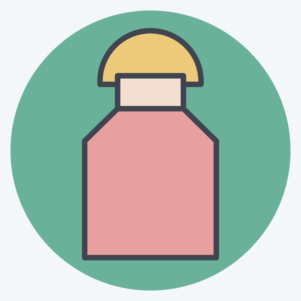 Icon Milk. related to Milk and Drink symbol. color mate style. simple design editable. simple illustration vector
