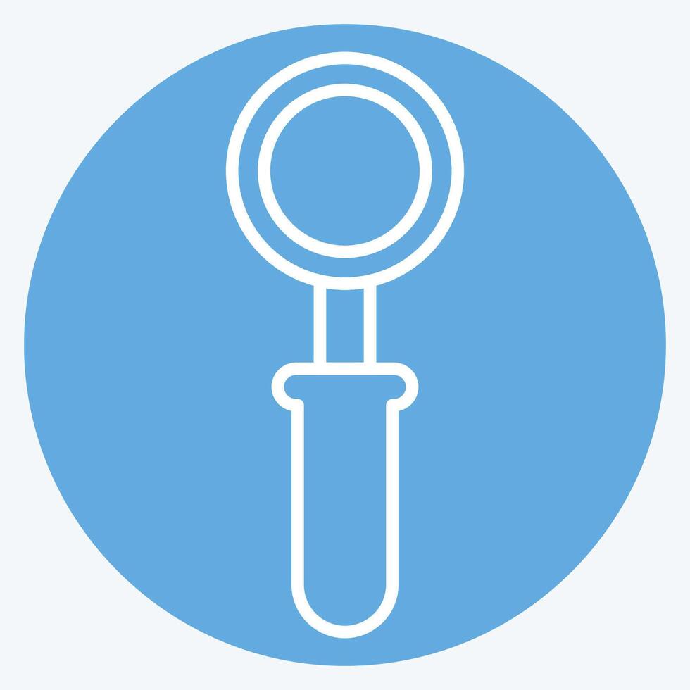 Icon Scoop. related to Milk and Drink symbol. blue eyes style. simple design editable. simple illustration vector