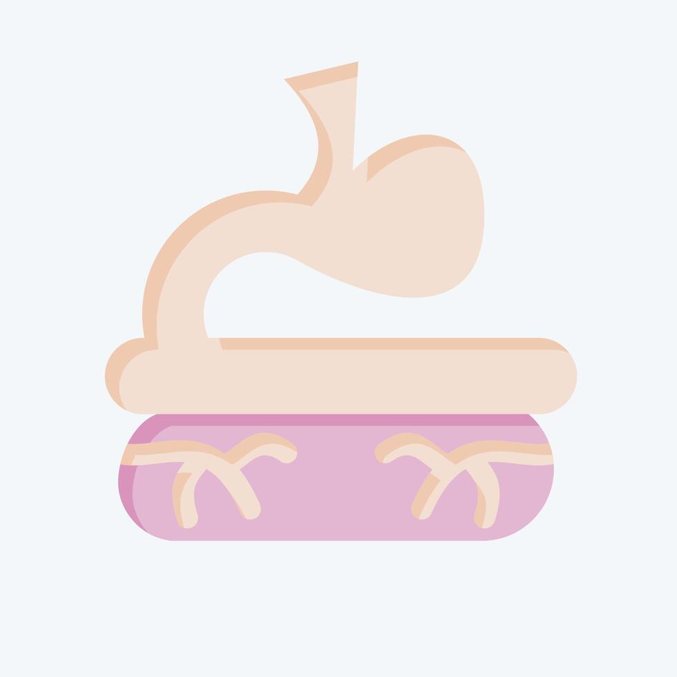 Icon Small Intestine. related to Human Organ symbol. flat style. simple design editable. simple illustration vector