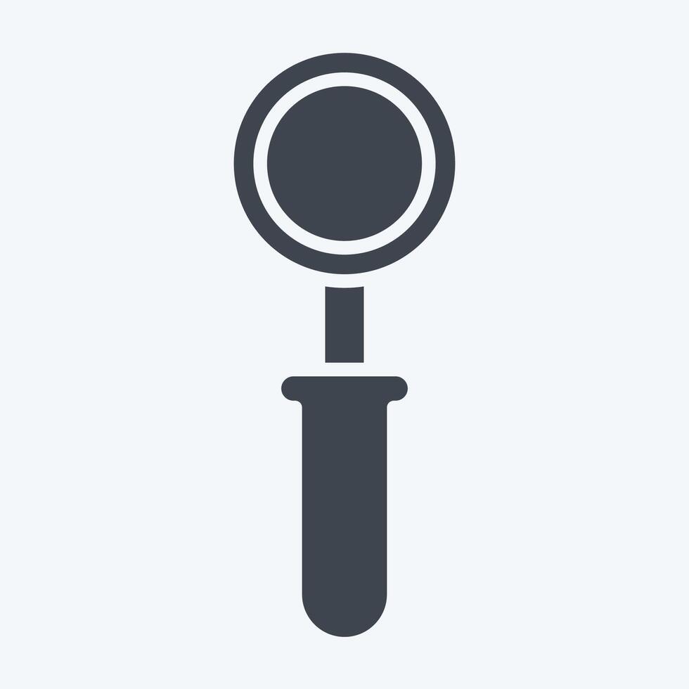 Icon Scoop. related to Milk and Drink symbol. glyph style. simple design editable. simple illustration vector