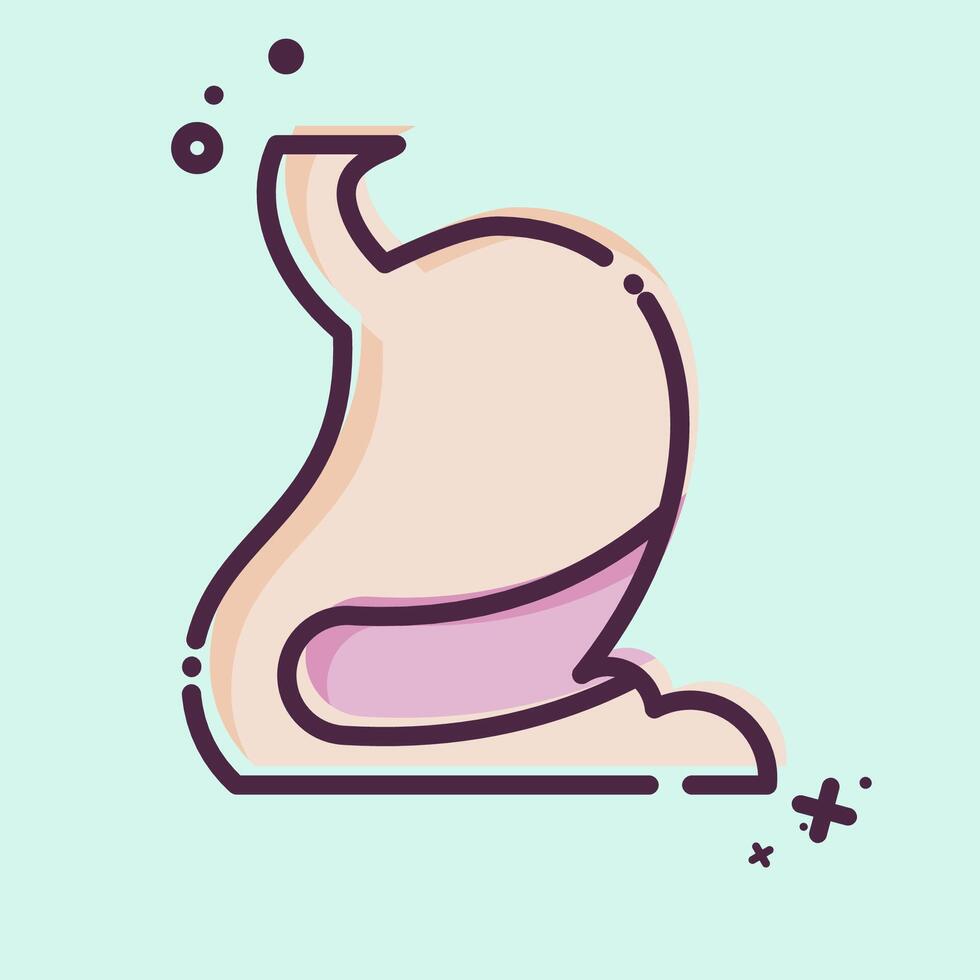 Icon Stomach. related to Human Organ symbol. MBE style. simple design editable. simple illustration vector