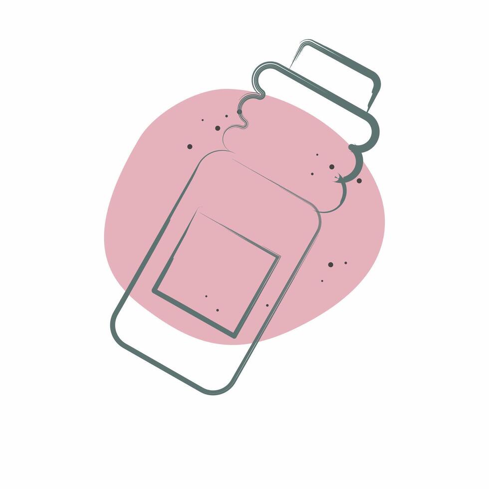 Icon Bottle. related to Hockey Sports symbol. Color Spot Style. simple design editable vector