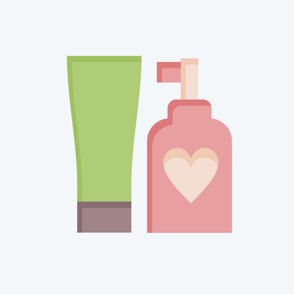 Icon Cream. related to Milk and Drink symbol. flat style. simple design editable. simple illustration vector