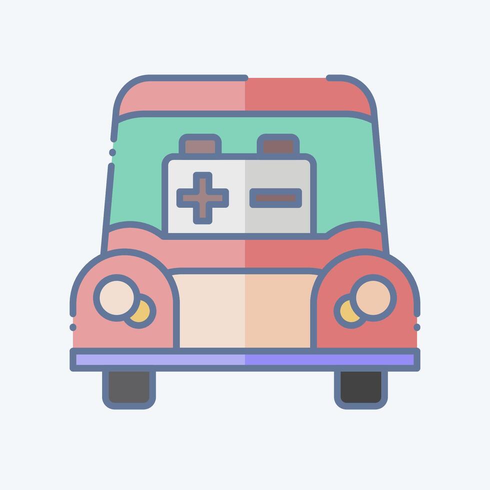 Icon Battery. related to Garage symbol. doodle style. simple design editable. simple illustration vector