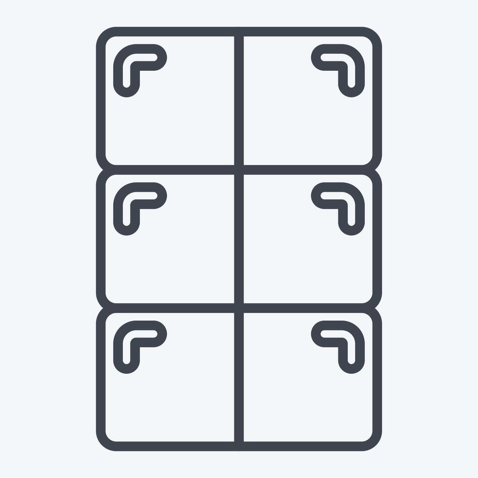 Icon Chocolate. related to Milk and Drink symbol. line style. simple design editable. simple illustration vector