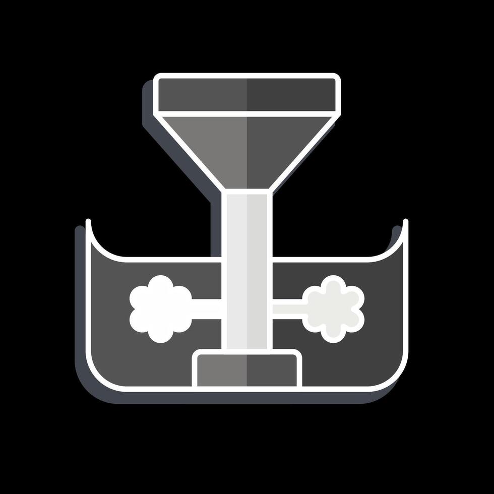Icon Hydro Turbine. related to Ecology symbol. glossy style. simple design editable. simple illustration vector