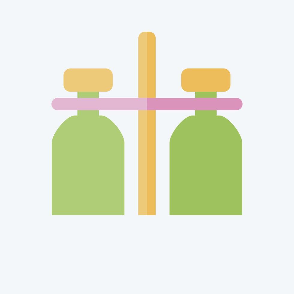 Icon Milk Jar. related to Milk and Drink symbol. flat style. simple design editable. simple illustration vector