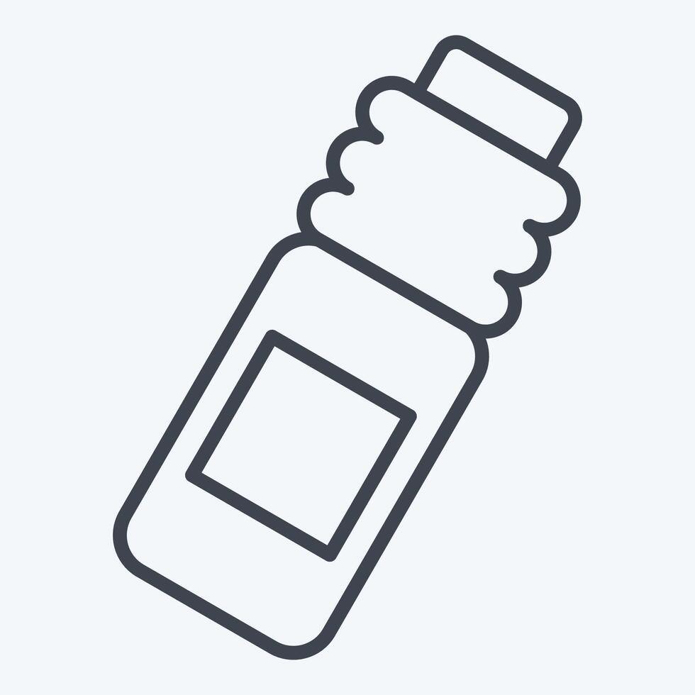 Icon Bottle. related to Hockey Sports symbol. line style. simple design editable vector