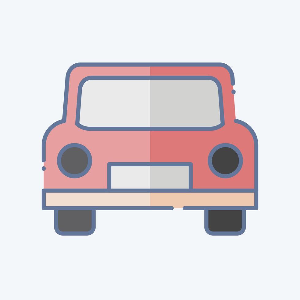 Icon Cab. related to Leisure and Travel symbol. doodle style. simple design illustration. vector